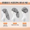 2 Pcs Large Shower Cap for Braids, Extra Long Shower Cap for Women Long Hair & Locs, Waterproof Hair Bonnets for Dreadlocks Drawstring Bath Caps for Women & Men (Leopard, Cow Print) view 4