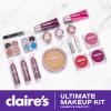 Claire's Ultimate Makeup Kit, 18-Piece Real Cosmetic Set, Makeup for Kids 8-12, Girl Toys & Beauty Activity Gift with Lip Gloss, Lipstick, Eyeshadow, Eyeliner, Blush, Highlighter & Carry Case view 2