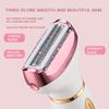 4-in-1 Women's Electric Razor & Bikini Trimmer - Rechargeable Wet/Dry Painless Hair Remover for Face, Eyebrow, Leg, Armpit & Pubic Area with LED Display view 2