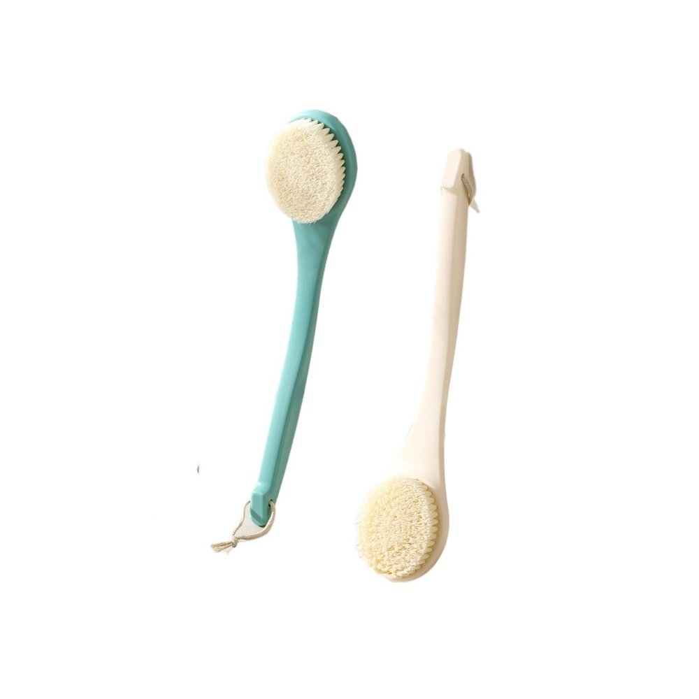 2 Pieces Shower Brush with Soft Bristles and Long Handle, Back Scrubber for Exfoliation and Smooth Skin, Gentle Cleansing for Back, Legs, and Body