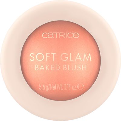 Catrice Soft Glam Baked Blush | Luminous, Lightweight Powder for Buildable Color | Vegan & Cruelty Free (020 | Peachy Breeze)