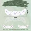 10Pcs Face Makeup Patches, Butterfly Flowers Freckles Face Tattoo, Colorful Temporary Tattoo, Sparkle Makeup Patches for Kids, Waterproof Face Glitter Freckles Patches for Women Girls view 2
