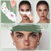 10Pcs Face Makeup Patches, Butterfly Flowers Freckles Face Tattoo, Colorful Temporary Tattoo, Sparkle Makeup Patches for Kids, Waterproof Face Glitter Freckles Patches for Women Girls view 4