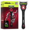 Gillette Labs Official Buccaneers Licensed Razor for Men, 1 Handle, 1 Blade Refill, Perfect for Game Day Grooming, Gillette Labs with Exfoliating Bar view 1