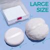 2pcs Powder Puffs, 6'' Powder Puff for Body and 5'' Dusting Powder Puff and Container, Extra Large, Fluffy Soft, Reusable&Washable view 2