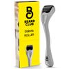 The Beard Club Derma Roller for Face, Body and Scalp - Microneedling for Men and Women with 540 Titanium Microneedles - Beard Roller & Micro Needling Scalp Hair - Gray & Black view 1