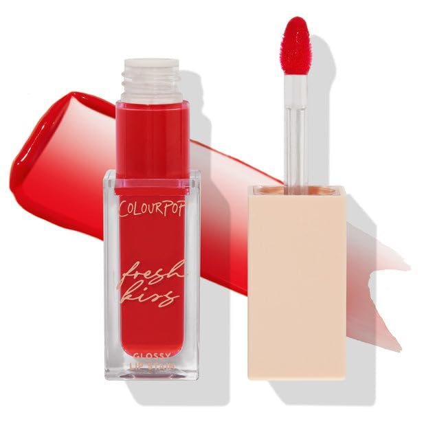 Colourpop Fresh Kiss Glossy Lip Stain - Shade: Roll out (Red Coral)