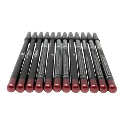12 pcs Italia-Deluxe Ultra Fine Eyeliner, Creamy, Long Lasting, High Pigmented Pencil (1029 WINE NOT-EUPHORIA)