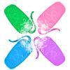 4 Bath Sponges, Silicone Body Brush Scrubber Soft Scrubber, Soap Dish 2 Sided Sensitive Skin view 1