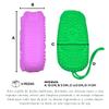 4 Bath Sponges, Silicone Body Brush Scrubber Soft Scrubber, Soap Dish 2 Sided Sensitive Skin view 2