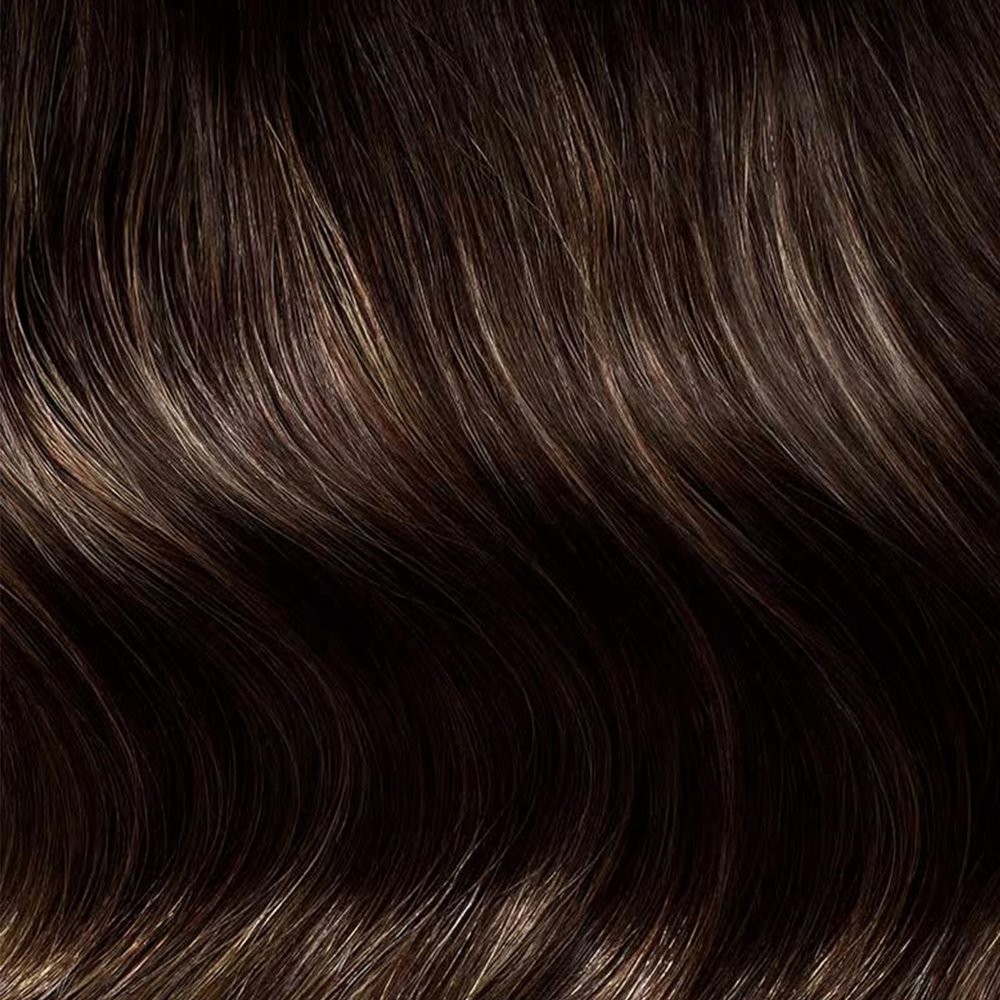 Luxy 100% Remy Human Hair Extensions for Thin Hair Thinning Hair Fill-Ins  6 Seamless Wefts Multi-Dimensional Color Blend - Natural-Looking Volume & Coverage 95 grams 20" Dimensional Honey Espresso