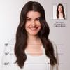 Luxy 100% Remy Human Hair Extensions for Thin Hair Thinning Hair Fill-Ins  6 Seamless Wefts Multi-Dimensional Color Blend - Natural-Looking Volume & Coverage 95 grams 20" Dimensional Honey Espresso view 4