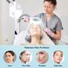 3 in 1 Facial Steamer,Led Energy-Saving Lamp Beads,Reflective 8X Magnifying Glass,Hot&Cold Mist Function,Fast Fogging,Manual Button Control,for Skin Deep Clean,for Salon,Spa,White view 3