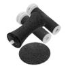 4Pcs Electric Foot File Roller Replacement Heads for Smooth Feet | Black Pedicure Tools | Perfect for Home and Commercial Use view 1
