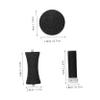 4Pcs Electric Foot File Roller Replacement Heads for Smooth Feet | Black Pedicure Tools | Perfect for Home and Commercial Use view 2