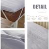 Grey(r),190 * 75cm,LDLCYCN High Density Sponge Massage Bed Pad Without Face Hole Thick 4Cm Massage Table Topper Lash Bed Cushion Non-Slip Massage Bed Mattress Pad with Elastic Band Round Head view 2