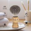 Shaving Brush Kit For Men, 4 In 1 Shaving Brushes Set Includes Badger Hair Shaving Brush, Wood Bowl, Shaving Cream and Stainless Steel Shaving Holder view 2