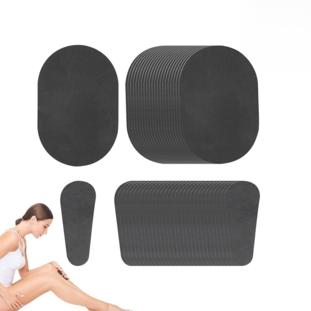 80pcs Hair Remover Buffer Refill Pads Replaceable Sandpaper for Leg Bikini Facial Armpit Hair Removal Exfoliation Dual-Size