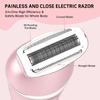 Electric Shavers for Women, 7 in 1 Hair Removal Kit with Epilator Bikini Trimmer Face Razor Body Brush Face Massager Foot Callus Remover, IPX7 Waterproof Lady Razors Set for Legs Armpit Bikini Pubic view 3