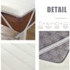 Beige(t),190 * 80cm,LDLCYCN High Density Sponge Massage Bed Pad Without Face Hole Thick 4Cm Massage Table Topper Lash Bed Cushion Non-Slip Massage Bed Mattress Pad with Elastic Band Round Head view 2