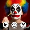 Afflano Red Black White Face Paint Halloween Clown Makeup Kit, Black and White Body Paint with Sponges Brushes, Washable Red Face Painting for Joker Pennywise Zombie Vampire Cosplay Theater SFX Makeup view 4
