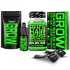 GROW Beard Oil + Biotin Hair Vitamins Gummies + Facial Derma Roller Kit  Ultimate Beard Growth Kit for Men  Fills Patches, Stimulates Growth, Thickens Beard view 1