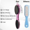 Beomeen Pumice Stone Brush for Feet 4 in 1, Foot File Callus Remover, Foot Rasp and Sand Paper Pedicure Tools with Handle, Shower Foot Scrubber, Soft Smooth Feet for Home Foot Care,4 Pack view 4