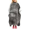 Wolf On The Grass Hair Cutting Cape for Women, Anti-Static Professional Hairdressing Salon Cape, Lightweight Barber Cape for Men, Waterproof Barber Capes, 47.6 X 40.5 Inches view 1