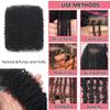 Afro Kinkys Bulk Human Hair, 14 Inch 30G/Pack Soft 4C Afro Kinky-Curly Human Hair Bulk for Twist Dreadlocks Extensions Repair Locs #4 Medium Brown view 3