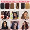 Afro Kinkys Bulk Human Hair, 14 Inch 30G/Pack Soft 4C Afro Kinky-Curly Human Hair Bulk for Twist Dreadlocks Extensions Repair Locs #4 Medium Brown view 4