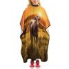 Cow And Sun Orange Sky Hair Cutting Cape for Women, Anti-Static Professional Hairdressing Salon Cape, Lightweight Barber Cape for Men, Waterproof Barber Capes, 47.6 X 40.5 Inches view 1