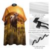 Cow And Sun Orange Sky Hair Cutting Cape for Women, Anti-Static Professional Hairdressing Salon Cape, Lightweight Barber Cape for Men, Waterproof Barber Capes, 47.6 X 40.5 Inches view 4