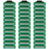 36 Blades Replacement Parts for GL-Mach 3 Style Razors (Green), Wet Razors Men's Blades Value Packs view 1
