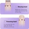 Barely Shaver, 2025 Upgraded 2-in-1 Dual-Head Cordless Electric Shavers for Women, Silky and Painless, Wet and Dry Efficient Cleaning for Legs, Arms, Underarms, Face Pubic, Hairs (Mix 2pcs) view 3