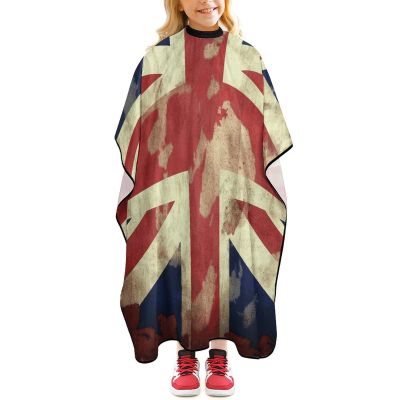Vintage Union Jack British Flag Hair Cutting Cape for Women, Anti-Static Professional Hairdressing Salon Cape, Lightweight Barber Cape for Men, Waterproof Barber Capes, 47.6 X 40.5 Inches