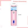 Usb Nano Mister For Eyelash Extensions, 40Ml Water Tank, Blue Light Uv Sterilization For Skincare & Hydration view 4