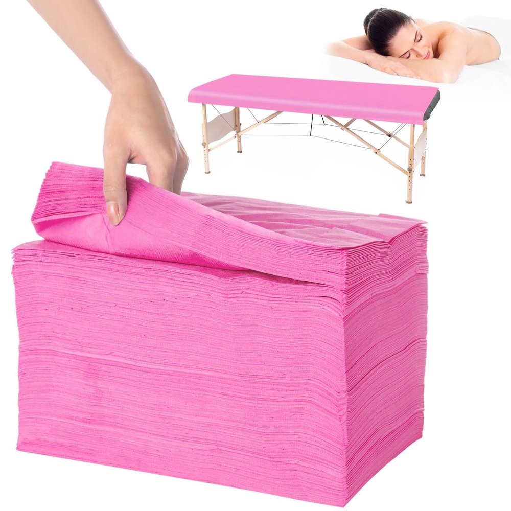 100 Disposable Massage Bed Covers, 71 X 31.5, Tattoo And Spa Table Sheets, Breathable Non-Woven Fabric, Single-Use Hygiene Covers For Salons