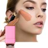 2 in 1 Foundation Stick with Built-In Brush Lightweight Long-lasting Full Coverage Foundation Stick (04) view 3
