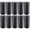 10-Pack Empty Deodorant Stick Containers, Black 2.65 Oz Oval Twist-Up Tubes With Caps For Diy Cosmetic Storage view 1