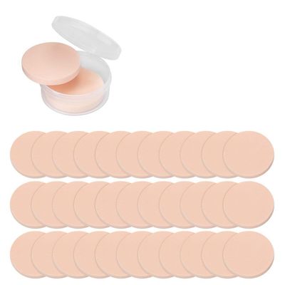 100 Ultra Soft Round Makeup Blender Sponges, Perfect For Face And Eye Makeup, Includes Travel Case For Easy Storage