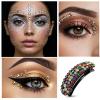 1250 PCS Face Gems, Self Adhesive Rhinestones for Makeup Eyes Rhinestones Face Jewels Rainbow Gems Faces Stick On, Body Eye Makeup Gem Festival Accessories Costume for Women (Colourful) view 4