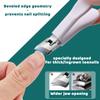 Beveled Nail Clippers for Thick Toenails: Wide Jaw Anti-Splash Toenail Clippers with Curved Blades, Green Stainless Steel Cutter Kit, 2 Set view 4
