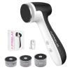 AprElm-E7 Rechargeable Electric Foot Callus Remover with 3-Sizes 120Pcs Sandpaper Discs, Professional 1000RPM 3-Speed Control Electric Foot File (Black) view 1