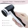AprElm-E7 Rechargeable Electric Foot Callus Remover with 3-Sizes 120Pcs Sandpaper Discs, Professional 1000RPM 3-Speed Control Electric Foot File (Black) view 2