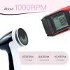 AprElm-E7 Rechargeable Electric Foot Callus Remover with 3-Sizes 120Pcs Sandpaper Discs, Professional 1000RPM 3-Speed Control Electric Foot File (Black) view 4