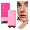 2 in 1 Foundation Stick with Built-In Brush Lightweight Long-lasting Full Coverage Foundation Stick (03) view 4