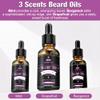 Boyfriend Birthday Gifts,Beard Care Kit Includes 3 Scented Beard Oil,Grapefruit Beard Shampoo & Balm, Brush, Comb,Scissors,Cool Men Stuff Christmas Stocking Stuffers Gifts for Men Him Dad Husband view 2