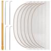 11Pcs Wig Making Kit Including 4Pcs 13  4in Wig Lace and Wigs Installation Kit - 4 Ventilating Needles and 1 Brass Ventilating Holder, Comprehensive Wigs Making Supplies for Beginners, Professionals view 1