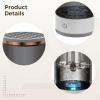Automatic Makeup Brush Cleaner, Usb Rechargeable Cleaning Machine, Fast Drying, One-Touch Operation, Portable And Stylish, Black view 3