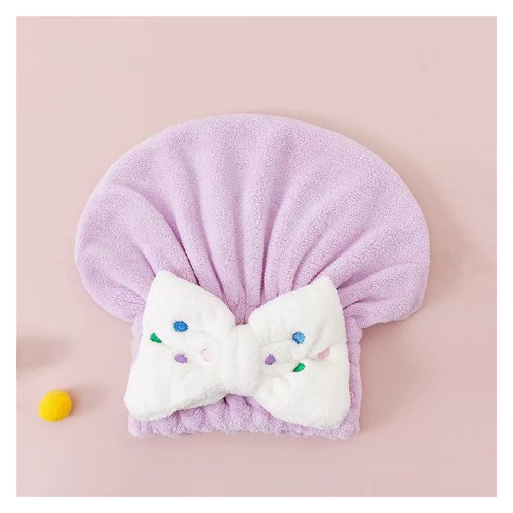 NSUQOA JSEIAJB Quickly Dry Hair Wrapped Towels Dry Hair Hat Bath Hats Portable Coral Fleece Shower Cap Bath Accessories(C)